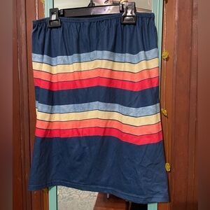 Tube Top Summer Bright Stripes Women’s Size M